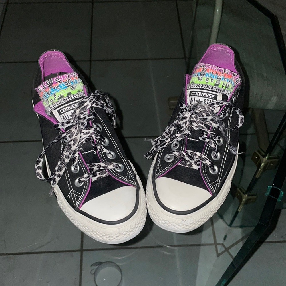 Converse shoes black / multcolor. Scene. Girls/women